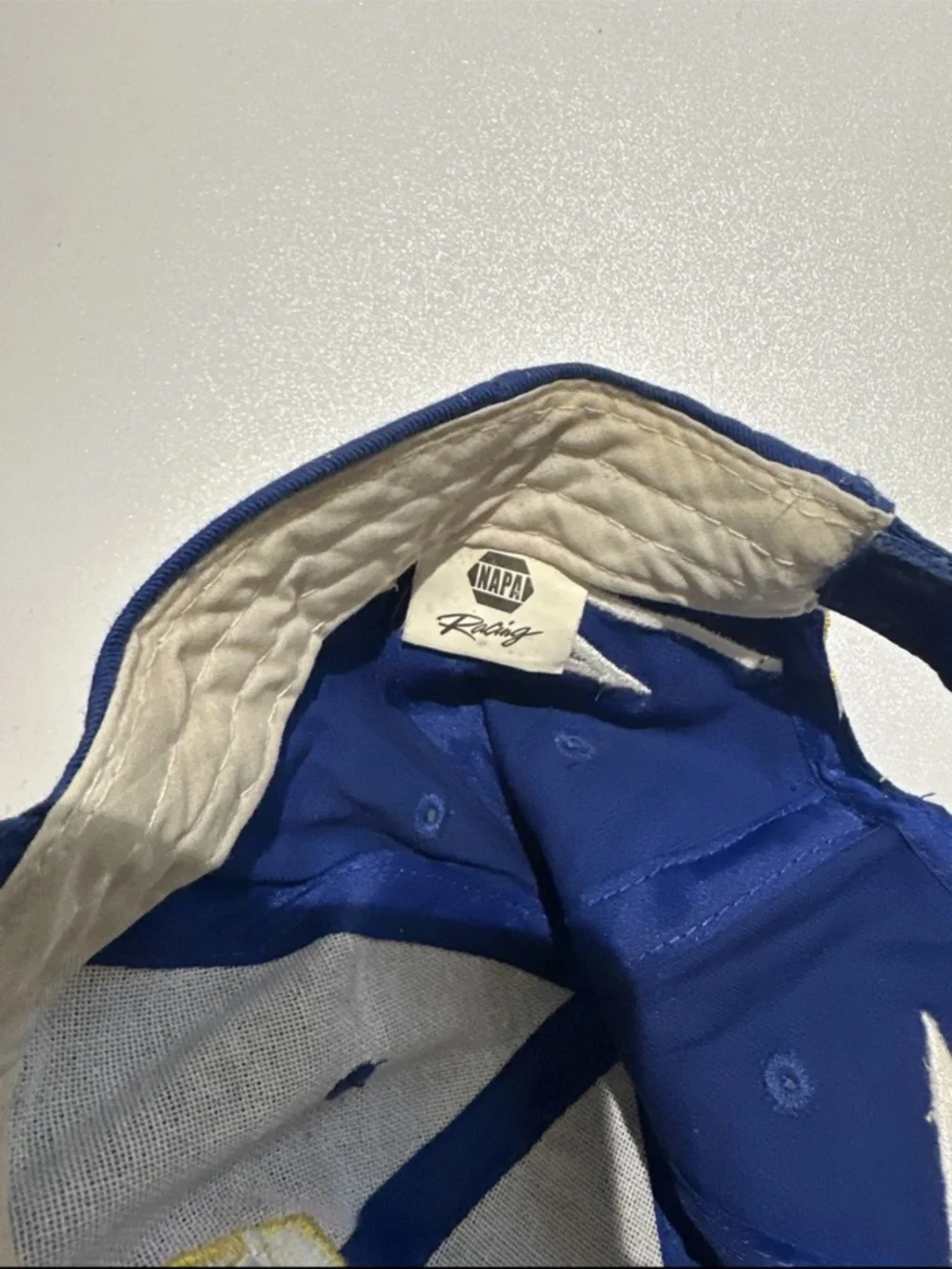 NAPA Racing Blue & Yellow Men's Racing Cap - Picture 6 of 7